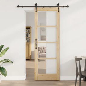 vidaXL Συρόμενη Πόρτα με Σετ Εξαρτημάτων "ORKDAL" 73.5x211 εκ.