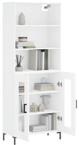vidaXL Ντουλάπι Λευκό 69,5x34x180 εκ. από Επεξεργασμένο Ξύλο