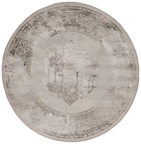 Στρογγυλό Χαλί All Season (Φ160) Βιοκαρπέτ Gossip 6341F Grey Vizon