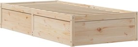 vidaXL Πλαίσιο Κρεβατιού Κεφαλάρι 75x190εκ. Μασίφ Πεύκο