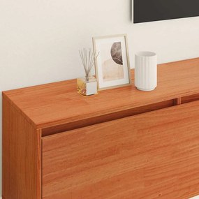 vidaXL Ντουλάπα Τοίχου Καφέ κεριού 100 x 30 x 35 εκ Μασίφ ξύλο πεύκου