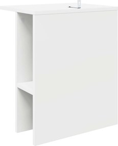 vidaXL Τραπεζάκι σαλονιού Λευκό 40 x 30 x 49 εκ. Επεξεργασμένο Ξύλο