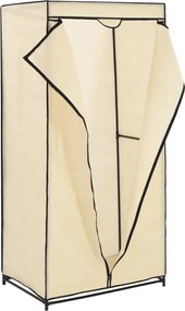 vidaXL Ντουλάπα Κρεμ 75x50x160 εκ.