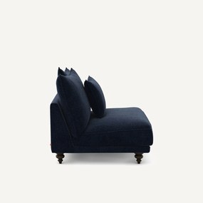 Πολυθρόνα τύπου chaise longue από βελούδινο chenille, Lazare