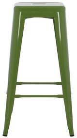 ΣΚΑΜΠΟ ΜΠΑΡ ΜΕΤΑΛΛΙΚΟ MELITA-PRO HM8642.53 ΣΕ LIGHT OLIVE GREEN 43x43x78Υεκ. (1 Τεμμάχια)