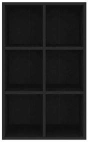 vidaXL Ραφιέρα / Βιβλιοθήκη Μαύρη 66x30x98 εκ. από Επεξεργασμένο Ξύλο