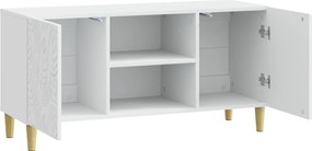 vidaXL Ντουλάπι TV 102 x 34,5 x 50 εκ. Λευκό Επεξεργασμένο Ξύλο