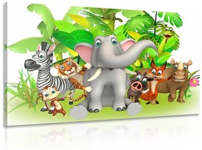 Εικόνα ζώων από τη ζούγκλα - 120x80