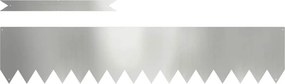 vidaXL Περίγραμμα γκαζόν 10 pcs 100 x 0.05 x 20 εκ Ασημί