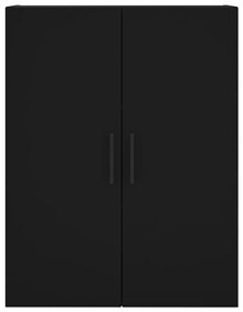 vidaXL Ντουλάπια Τοίχου 2 τεμ. Μαύρα 69,5 x 34 x 90 εκ.