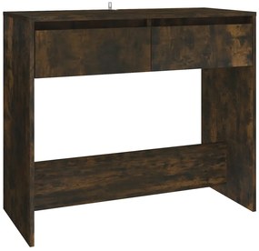 vidaXL Τραπέζι Κονσόλα Καπνιστή Δρυς 89x41x76,5 εκ. Επεξεργασμένο Ξύλο