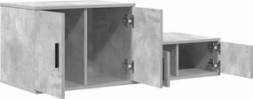 vidaXL Ντουλάπι αποθήκευσης 2 pcs Σκυρόδεμα Γκρι 127 x 41 x 40 εκ