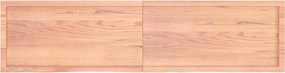 vidaXL Επιφ Τραπεζιού Αν Καφέ 200x50x(2-4)εκ. Επεξ. Μασίφ Ξύλο Δρυός