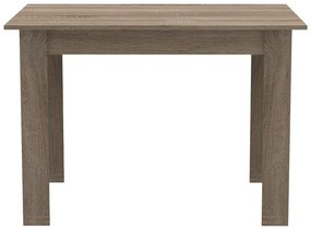 Σετ Τραπεζαρία Manka-Ezra σετ 5τεμ σε sonoma truffle-μαύρη απόχρωση 110x80x77εκ 110x80x77 εκ.