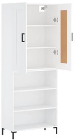 vidaXL Ντουλάπι Λευκό 69,5x34x180 εκ. από Επεξεργασμένο Ξύλο
