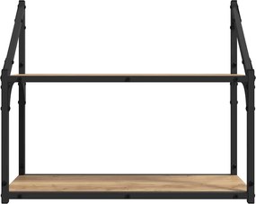 vidaXL Ράφι Τοίχου artisan δρυς 60 x 21 x 51 cm Επεξεργασμένο ξύλο