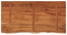 vidaXL Πάγκος Μπάνιου Ορθογώνιος 120x60x3,8 εκ. από Μασίφ Ξύλο Ακακίας