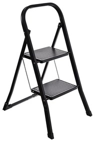 Estia 04-14704 Σκαλοσκαμπο με 2 Σκαλια 46x55x81cm, Μαύρο