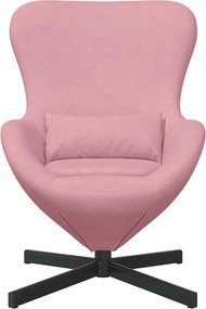vidaXL Κάθισμα-αυγό Ροζ 63 x 73 x 90 εκ Βελούδο