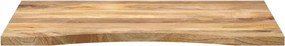 vidaXL Επιφάνεια Γραφείου Καμπύλη 100x60x2,5εκ Μασίφ Ακατ. Μάνγκο