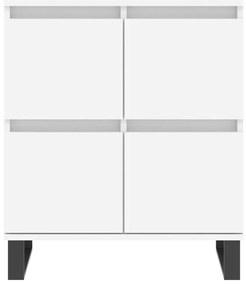 vidaXL Συρταριέρες 2 τεμ. Λευκές από Επεξεργασμένο Ξύλο