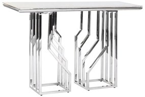 Έπιπλο Εισόδου DKD Home Decor Λευκό Ασημί 120 x 40 x 78 cm