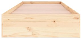vidaXL Πλαίσιο Κρεβατιού 75 x 190 εκ. από Μασίφ Ξύλο Small Single