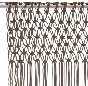 vidaXL Κουρτίνα Μακραμέ Taupe 140 x 240 εκ. Βαμβακερή