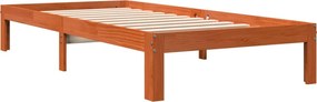 vidaXL Σκελετός Κρεβ. Χωρίς Στρώμα Καφέ Κεριού 90x190 εκ Μασίφ Πεύκο