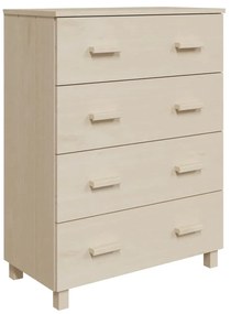 vidaXL Συρταριέρα HAMAR Καφέ Μελί 79 x 40 x 103,5εκ. Μασίφ Ξύλο Πεύκου