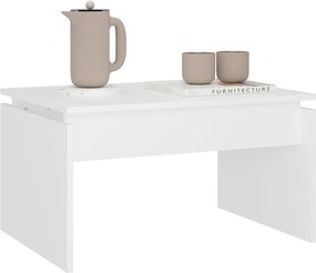 vidaXL Τραπεζάκι Σαλονιού Λευκό 68 x 50 x 38 εκ. από Επεξ. Ξύλο