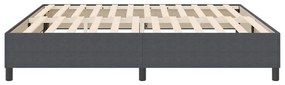 vidaXL Κρεβάτι με ελατήρια Σκούρο γκρι 200 x 200 cm Βελούδο