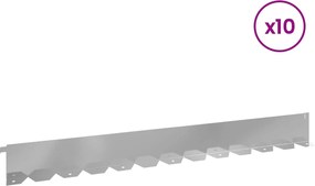 vidaXL Περίγραμμα γκαζόν 10 τμχ. 102 x 10 x 4 εκ.