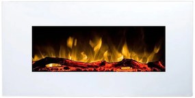 Ηλεκτρικό Τζάκι Επιτοίχιο 1500W Λευκό Glow Fire Pluto GF-190106 Sieline GF-190106 Λευκό