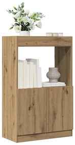 vidaXL Ντουλάπι Αρτισιανή Δρυς 63x33x140 εκ. από Επεξεργασμένο Ξύλο