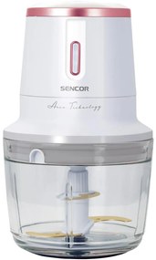 Επαναφορτιζόμενος Πολυκόπτης Multi 500ml Glass 200W Sencor SCB 9000WH Λευκό/Ροζ