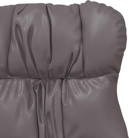 vidaXL Πολυθρόνα Γκρι 69 x 74 x 93 εκ. Δερματίνη