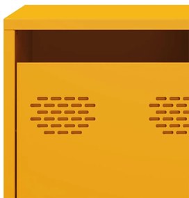 Έπιπλο Τηλεόρασης Μουσταρδί 135x39x43,5 εκ Ατσάλι Ψυχρής Έλασης - Κίτρινο