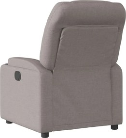 vidaXL Πολυθρόνα Ανακλινόμενη Taupe Υφασμάτινη