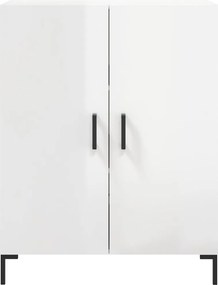 vidaXL Ντουλάπι Γυαλιστερό Λευκό 69,5x34x90 εκ. Επεξεργασμένο Ξύλο