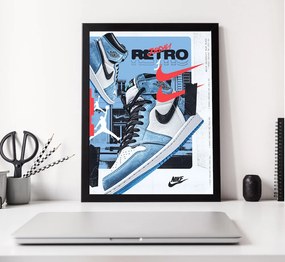 Ξύλινο Κάδρο Retro Jordan X University 30X40cm SNK12