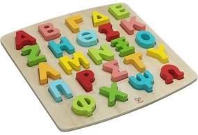 Hape Happy Puzzles Ξύλινο Παζλ Alphabet-Greek