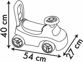 Αυτοκινητάκι Smoby Disney Princess 2 σε 1