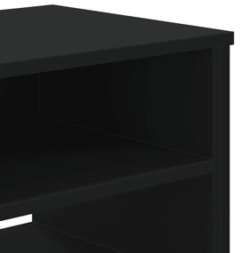 vidaXL Έπιπλο Τηλεόρασης Μαύρο 180x34x41 εκ. από Επεξεργ. Ξύλο