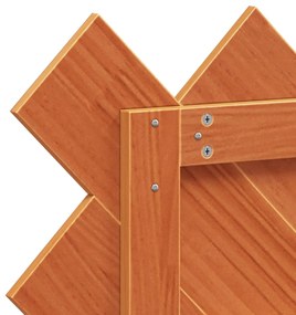 vidaXL Κεφαλάρι Καφέ Κεριού 100 εκ. από Μασίφ Ξύλο Πεύκου