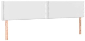 Κεφαλάρι Κρεβατιού LED Λευκό 200x5x78/88 εκ. Συνθετ. Δέρμα 3121581