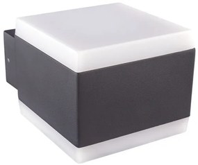 Απλίκα Φωτιστικό Τοίχου LED 11,5W Ανθρακί Up Down 986Lm IP44 Slice 34173 Globo Lighting-34173-Ανθρακί 34173