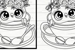 Intra απο ξύλο plywood 3mm-4mm πάχος 2 κουκουβάγιας λουλούδι μεταλλικό τοίχο τέχνης Δίασταση 40x40 cm INTRAFABR-66808187