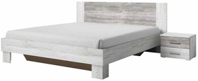 Κρεβάτι με 2 κομοδίνα Veron-160x200-Arctic Pine