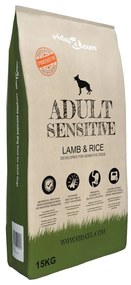 vidaXL Ξηρά Τροφή Σκύλων Premium Adult Sensitive Lamb &amp; Rice 2τεμ 30 κ